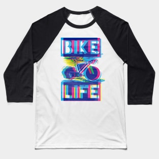 chromatic aberration bike life retro Baseball T-Shirt